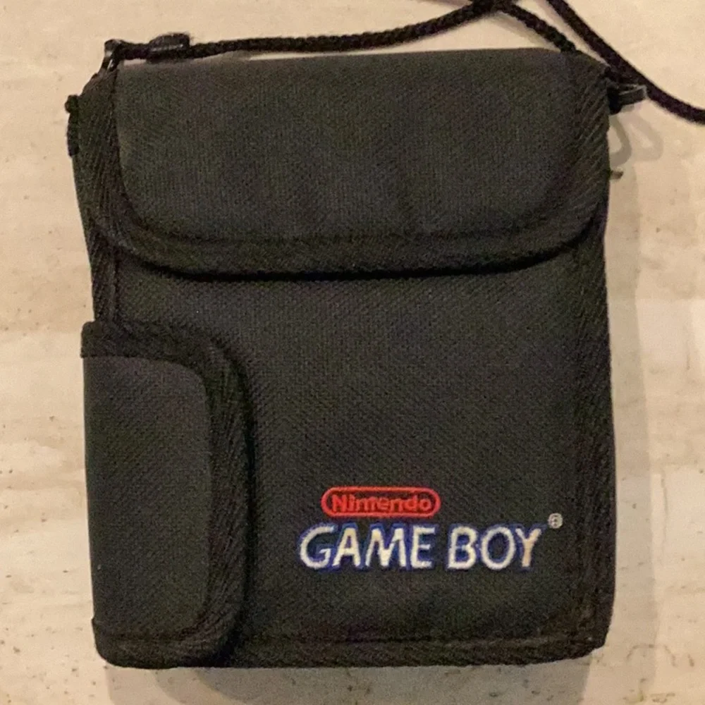 Nintendo Game Boy Console Case Gameboy Carry Travel Carrying Black Strap Vintage